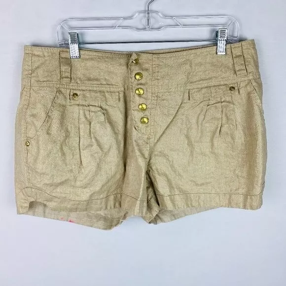Linen shorts juniors cheap