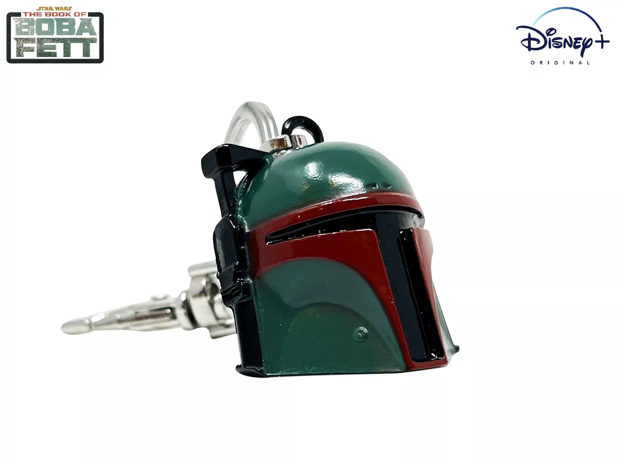 BOBA FETT 3D HELMET, THE BOOK OF BOBA FETT Metal Star Wars KEYCHAIN - 3.8cm