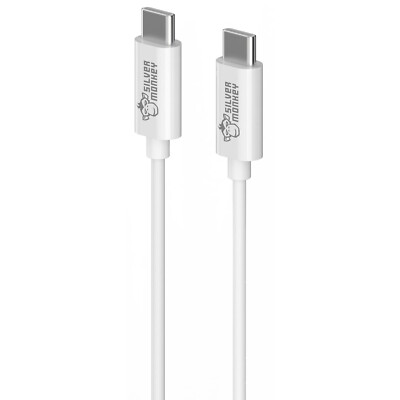 SILVER MONKEY USB-C - USB-C Kabel 0,5m weiß Laden Datenübertragung Cable White