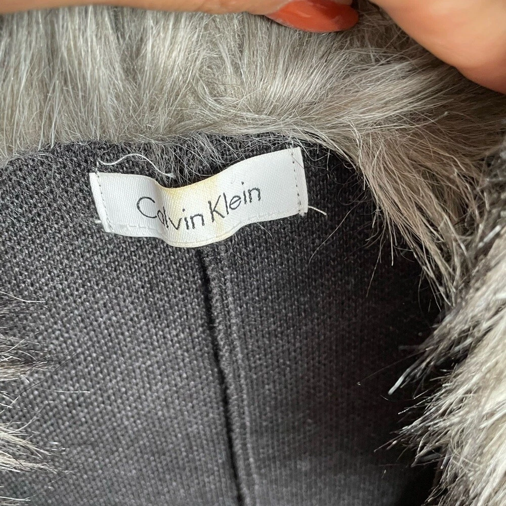 Calvin klein double hotsell breasted cape coat