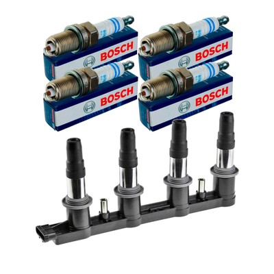 NTY SET Zündspule + 4x BOSCH Zündkerze für Chevrolet Cruze Schrägheck J305 1.8