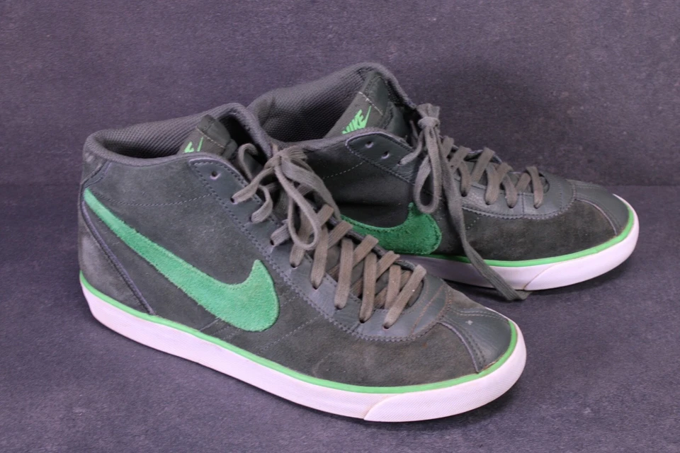 Nike Bruin Mid Unisex Sneaker Sportschuhe Gr. 42 khaki grün Leder Suede BS303 - Bild 2 von 4