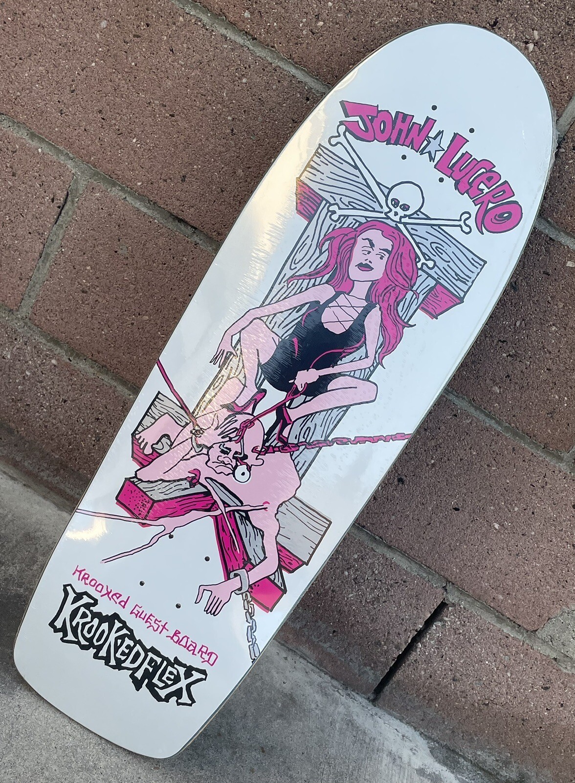 Krooked Skateboard Deck John Lucero Gonz Guest 10.25