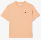 Lacoste Ladies Relaxed Fit Soft Cotton T Shirt in Light Orange.     C10