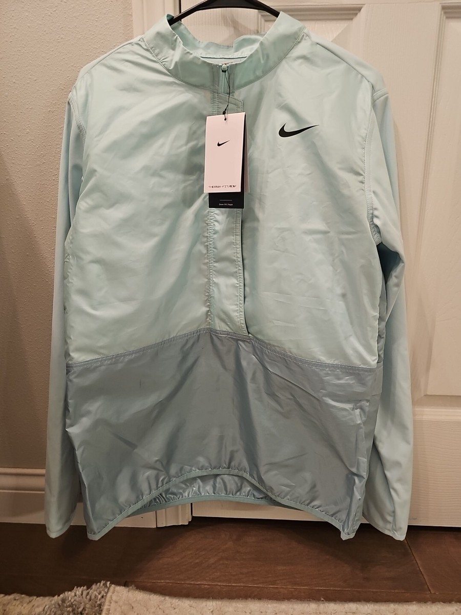 【THEAIRTOWN】DOWN DAMAGE PT Nike ThermaFIT ADV Repel 1/2-Zip Golf Jacket Men Small Down