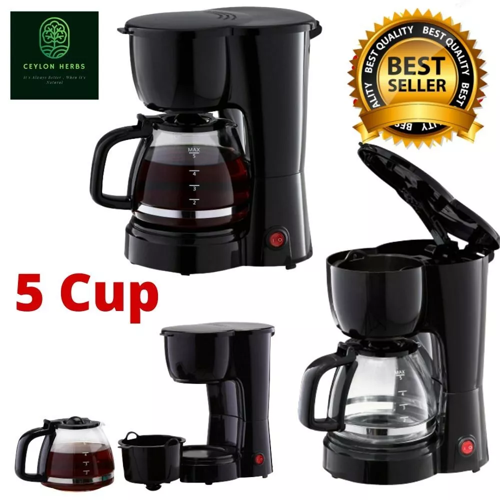 Mainstays 5 Cup Coffee Maker Machine with Removable Filter Basket