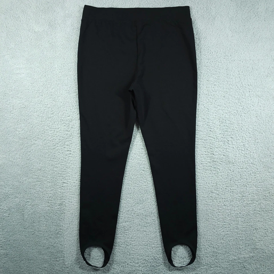 Weekends by Chicos Pantalones Mujer 2 EE. UU. Grande Negro Estribo Pull On Leggings Elastizados Foto 2 de 4