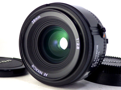 Nikon AF Nikkor 28mm f/2.8 Wide Angle Prime Lens No Fungus Near Mint from Japan