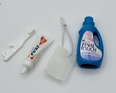 Barbie Kelly Doll Sized Toothbrush Toothpaste Crest Fabric Softener Final Touch 