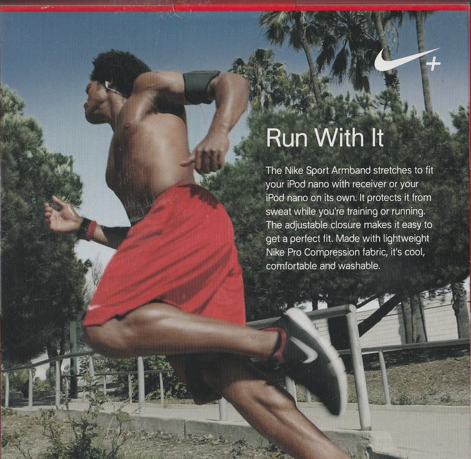 New Nike Sport Armband for Apple iPod Nano, 1-5 GEN., Black & Red, MSRP $29.00 - Image 3 of 4