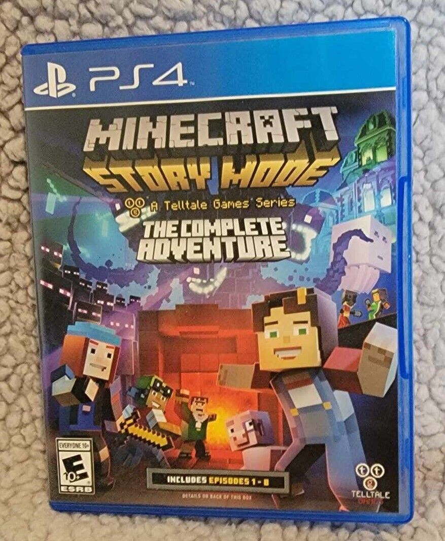 Minecraft Playstation 4 edition And Minecraft Story Mode PS4 Lot