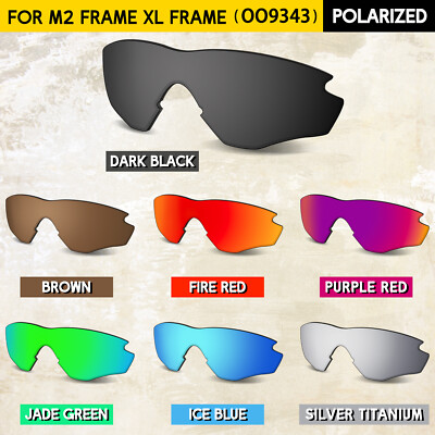 1.5MM POLARIZED Replacement lenses for Oakley M2 Frame XL OO9343 Anti-Scratch