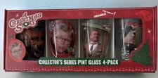 A Christmas Story the Movie Collector's Series Drinking (4) Pint Glasses IN BOX
