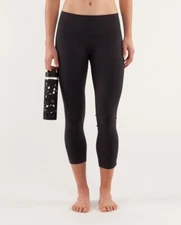 LULULEMON EBB AND FLOW CROP II DEEP COAL SIZE 10