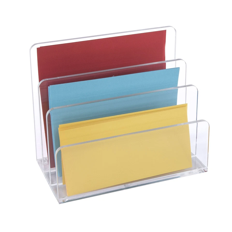 OSCO Clear Acrylic Letter Holder | Mail Sorter | Post Rack - Image 3 of 4