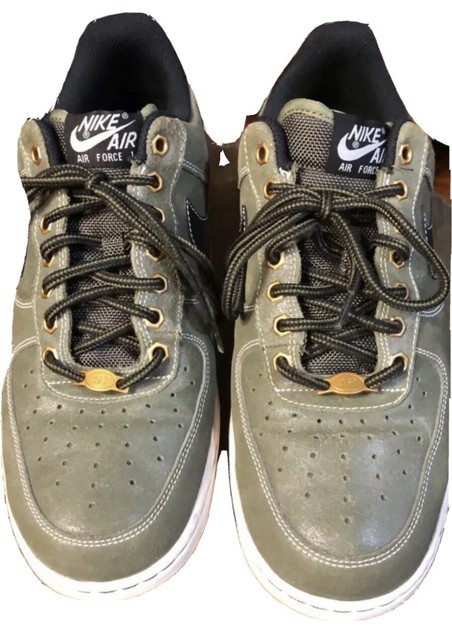 olive green air force 1 low men's
