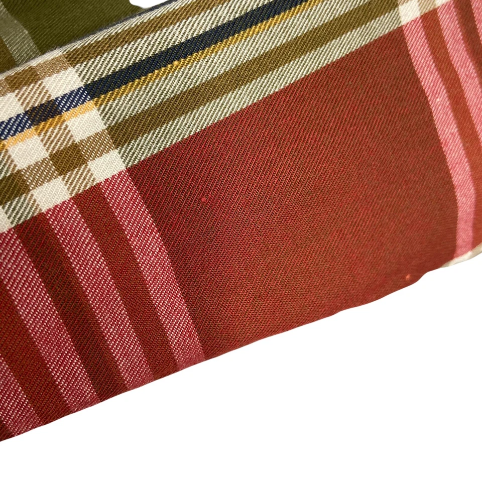 Liz Wear Fall Plaid Red Green Holiday Button Front Shirt Size Medium Long Sleeve - Image 2 of 4