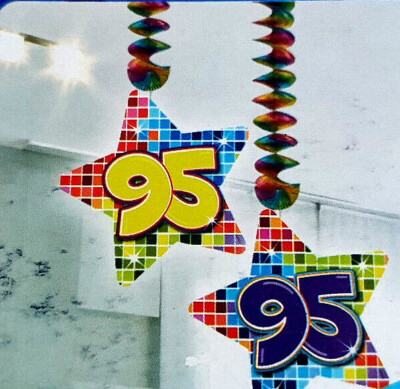 Rotorspirale 95 Jahre 2 Stück Blocks Geburtstag Jubiläum Hängende Dekoration Neu