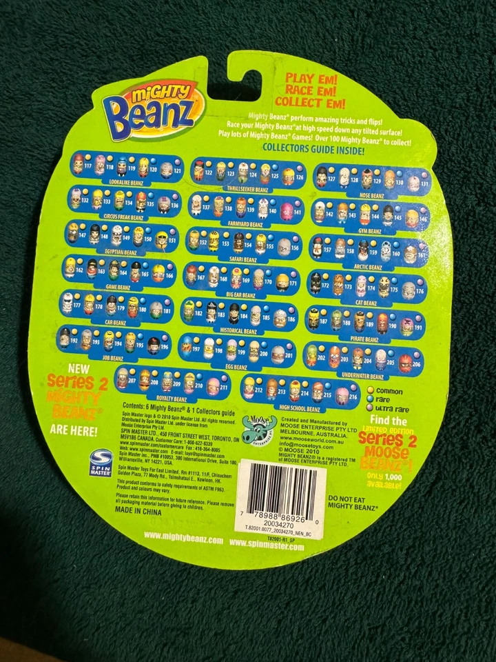 2010 ~ Mighty Beanz Collectible Series ~ (6) Mighty Beanz ~ NEW - Image 4 of 4