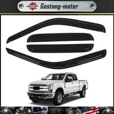 For Ford F250/F350/F450 1999-2016 Super Duty Crew Cab Window Visors Rain Guards