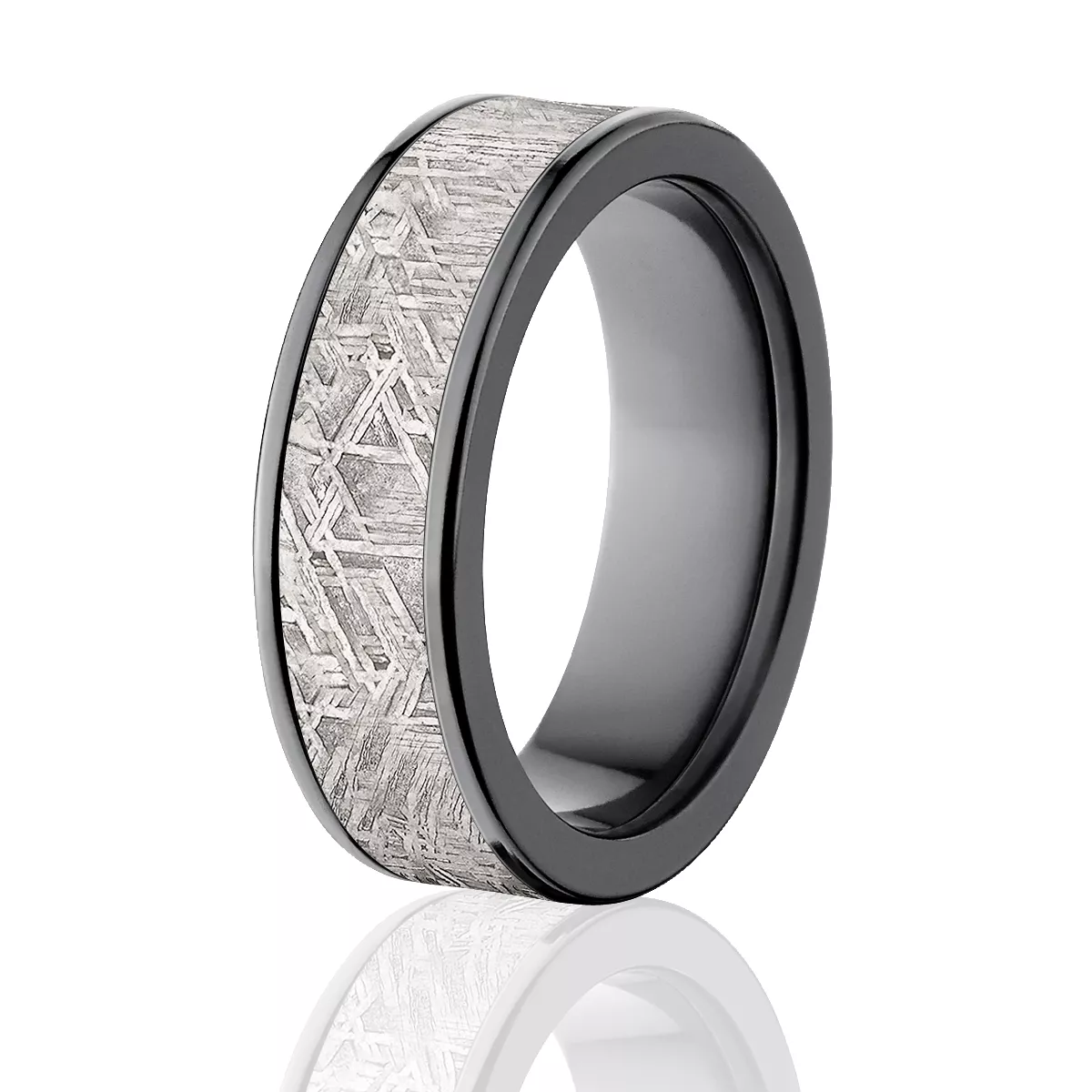 Zirconium meteorite ring deals