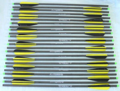 HOBO ARCHERY PRODUCTS 20" Crossbow Bolts 100% Carbon Parabolic Vane Super Fast Hammerfist Archery 3-24