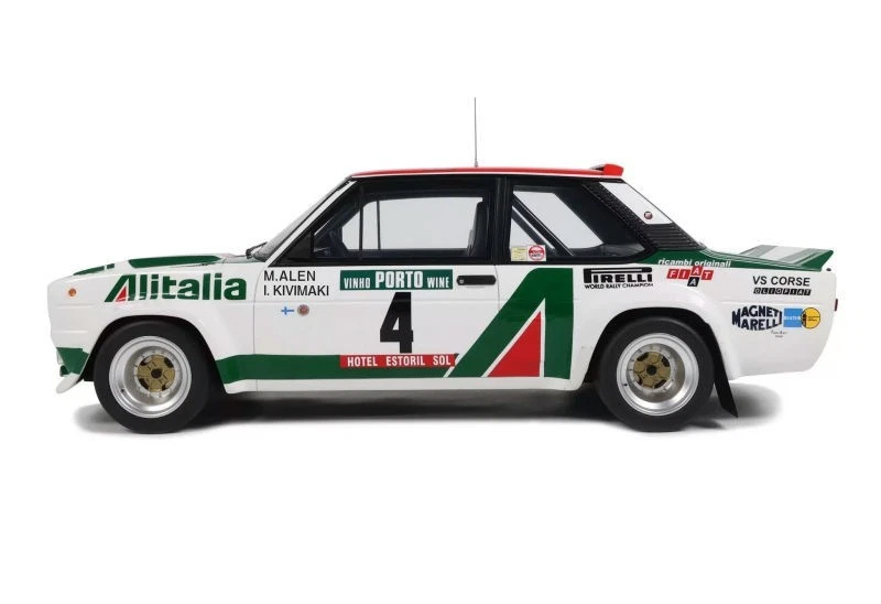 OTTOMOBILE 1:12 - G093 - FIAT 131 ABARTH WHITE M.ALEN RALLYE PORTUGAL 1978 - Immagine 2 di 3