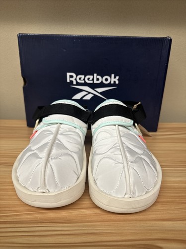 Reebok Beatnik Jacket Liner GW8323 Mens White Canvas Slides Sandals Size 8 - Picture 2 of 6