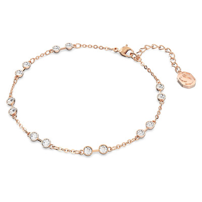 Swarovski Remix Collection Strand Bracelet Round Cut Rose Gold 5664055 *NEW*