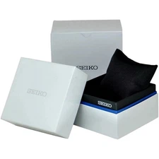 SEIKO Authentic Hard Empty Watch Box White/Black Presentation Storage Display