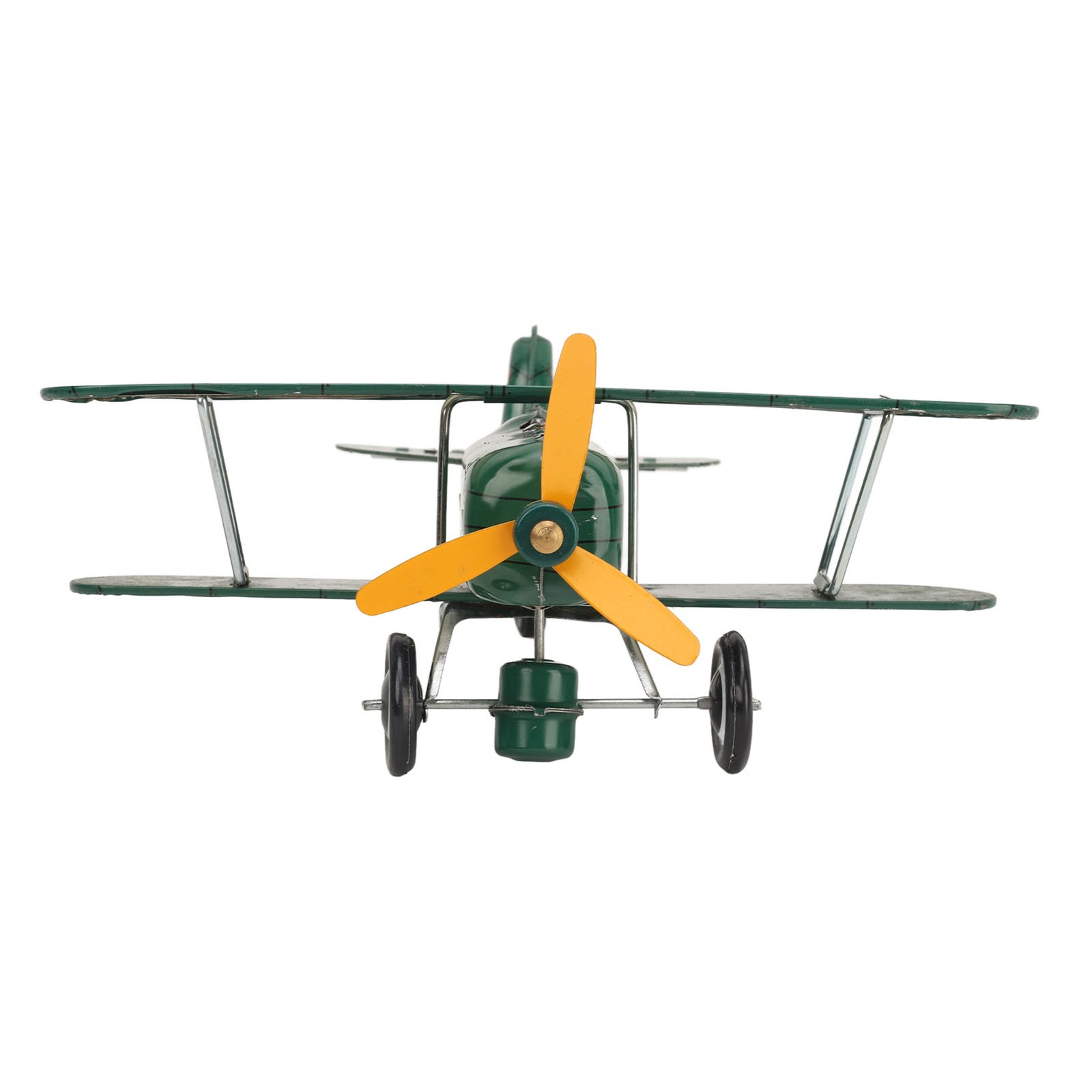 Vintage Wind Up Tinplate Airplane Toy Handcrafted Retro Aircraft BA