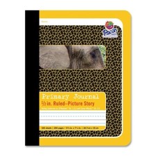 Pacon PAC2426 Composition Book 100 Sheets 9.75"x7.5" Yellow/Black