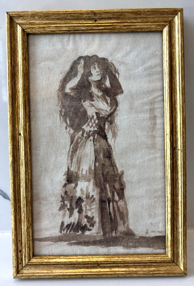 La duquesa de Alba peinándose, Eugenio Lucas Velázquez, romántico, España Foto 3 de 4