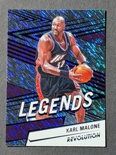 2024-25 Panini Revolution Karl Malone #169 Legends Blue Storm