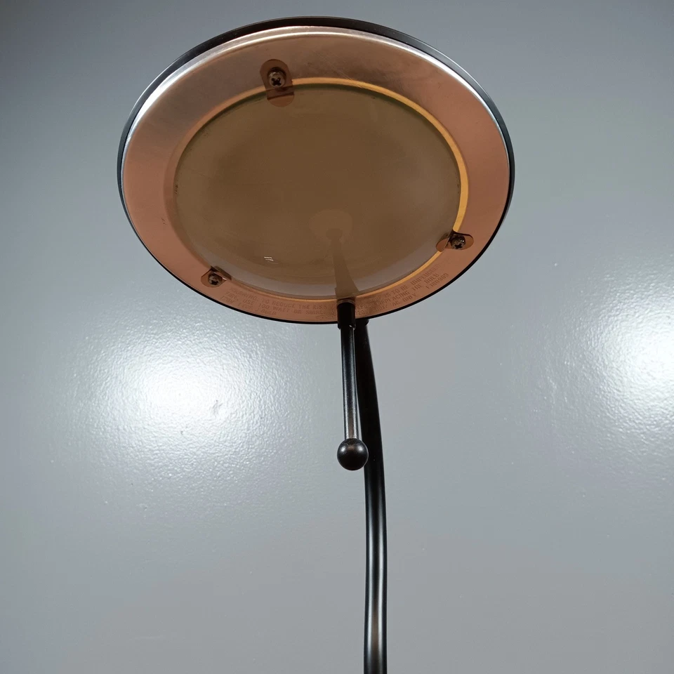 Modern Gooseneck Desk Lamp Wood Cone Base Black Metal Adjustable Task Light - Image 3 of 4