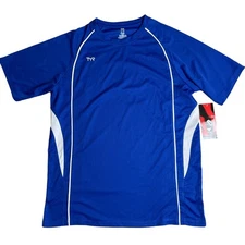 TYR Mens Alliance Tech Tee Tshirt - Textured Royal Blue - Size Large - $34