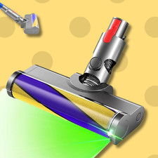 Vacuum Brush Head for Dyson V7 V8 V10 V11 V15 Cordless Cleaner with Green Light