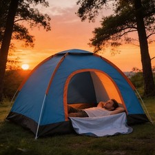NEW Automatic Instant Pop-Up 2-3 Man Camping Tent Family Outdoor Hiking Shelter