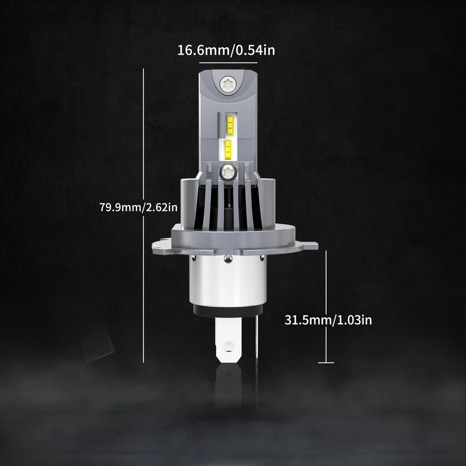 Faro LED para motocicleta H4 alto/bajo 2 piezas 8000LM para Yamaha FZ8 2011 2012 2013 Foto 4 de 4