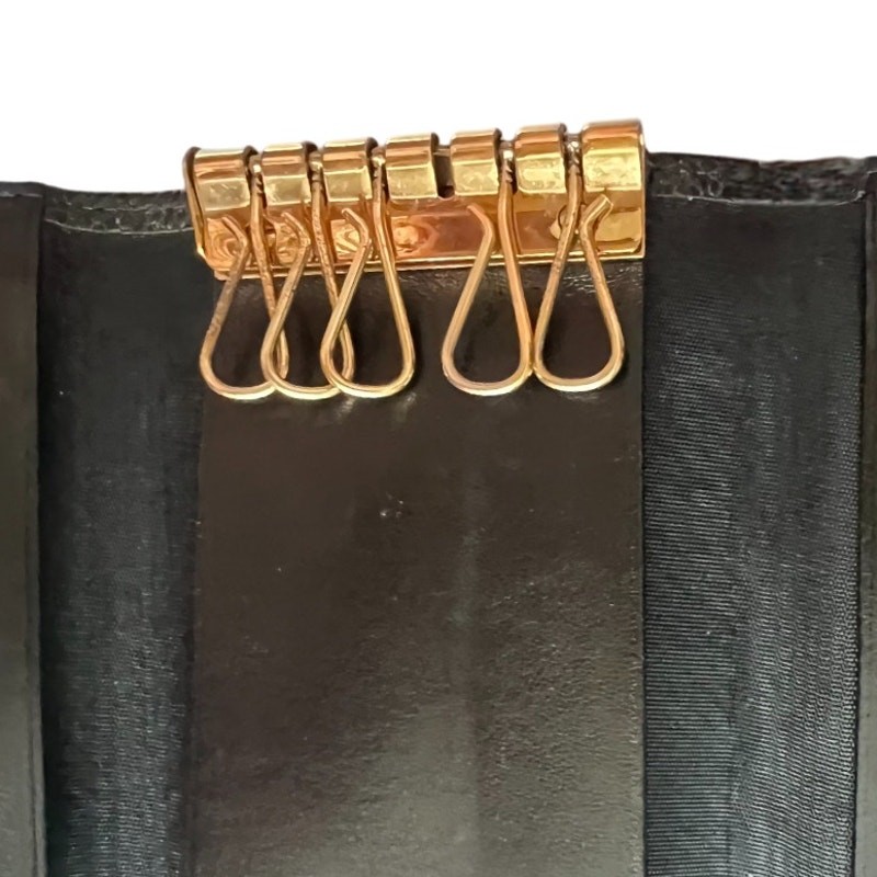 CHANEL Black Interlocking CC Logo Grained Calfski… - image 20