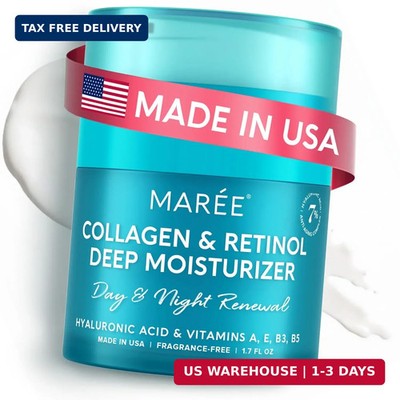 MAREE Face Moisturizer Retinol Cream for Face - Daily Wrinkle Cream for Women -