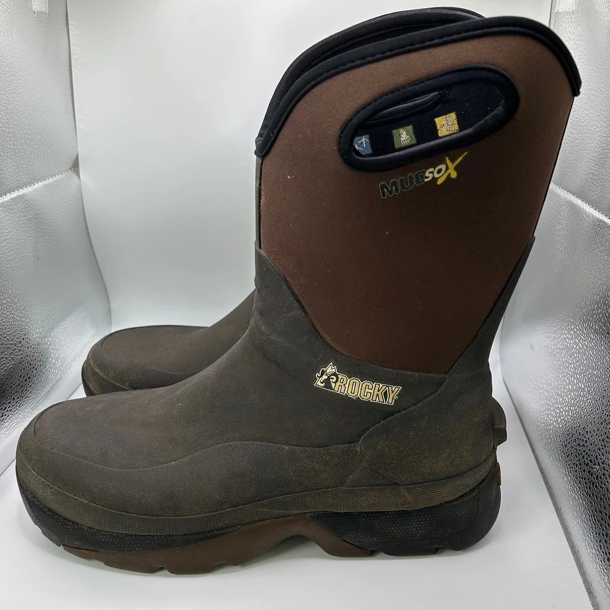 ROCKY 7856 INSULATED BROWN LEATHER RUBBER SOLE Boots MENS 8M Rocky Core Waterproof 800G Insulated Outdoor Boot – Rocky Boots main image 3