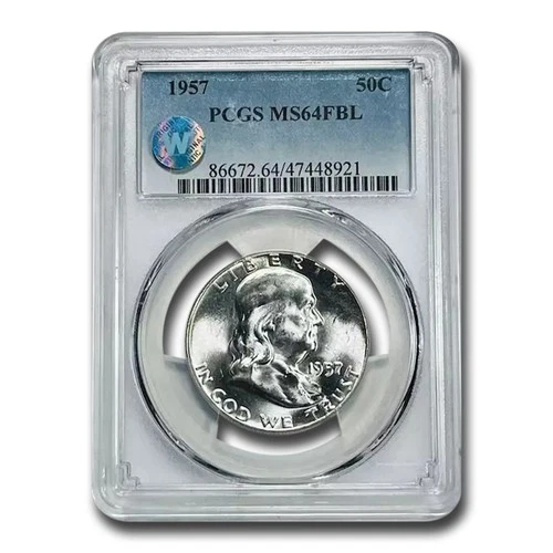 1957 Franklin Half Dollar MS-64 PCGS (FBL)