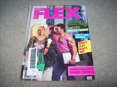*vtg Joe Weider's FLEX 6/1986 BODYBUILDING ARNOLD Fitness PUMPING IRON 2 Everson