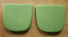 2x Sitz-Polster Sitz-Kissen Auflage ca. 46x43x6,8 cm Wollstoff Kvadrat grün
