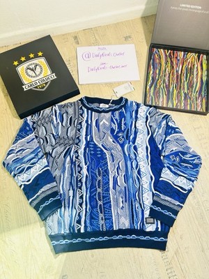   Brandneuer Carlo Colucci Strickpullover Sweater Knitwear Coogi Style Pulli