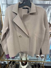 Women's Jarbo Size S Beige Double Breasted Blazer