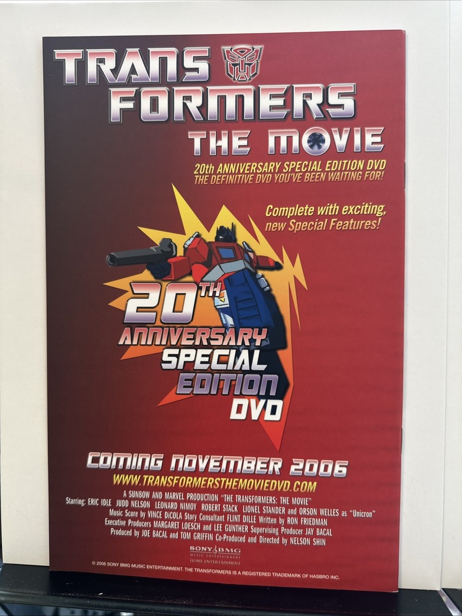 Transformers: The Animated Movie #1 (2006) Death of Optimus Prime