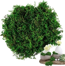 Faux Moss for Potted Plants - Artificial Moss for Crafts Fake Moss Decor Green F