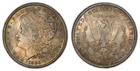 1884-O $1 Morgan Dollar - PQ Neon Rainbow Rim Toning - BU - VIDEO - SKU-D2773